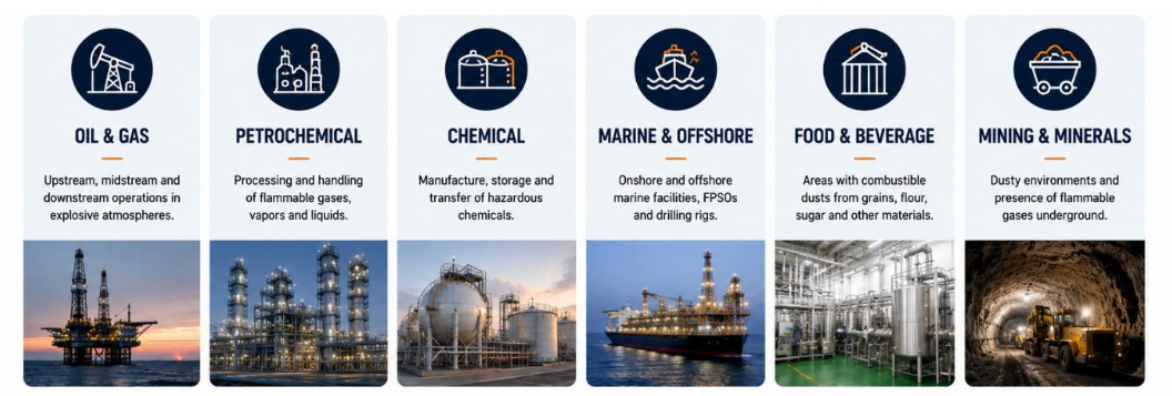Industrial applications of explosion-proof boxes
