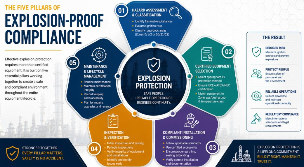 Explosion-Proof Requirements Explained: IECEx, ATEX, Hazardous Area ...